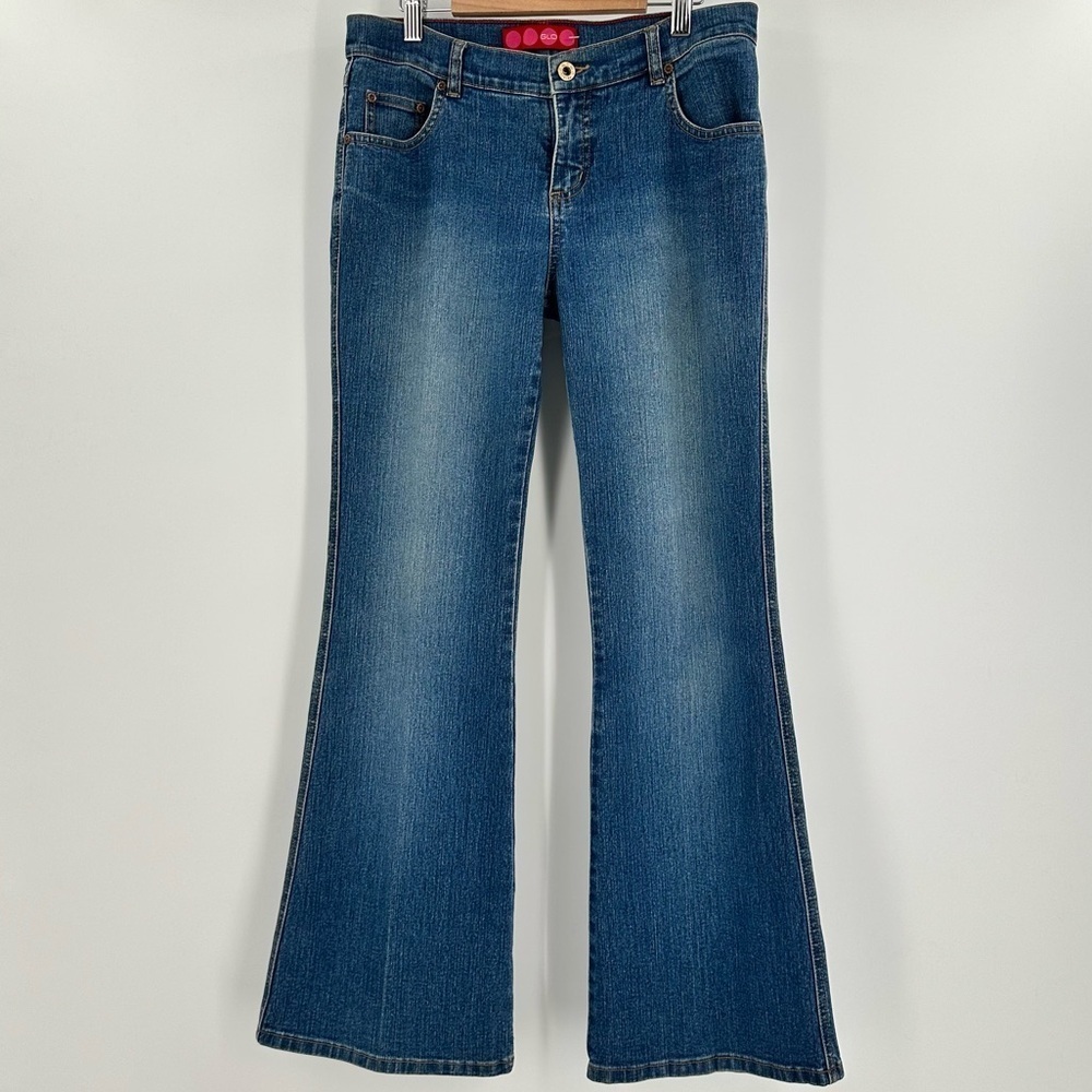 GLO Jeans Y2K Denim Flare Leg Vintage 9” Rise Women’s Junior Size 7